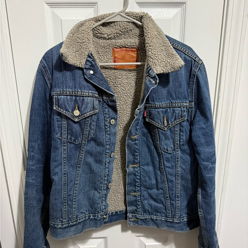 Levis Denim Sherpa-Lined Jacket